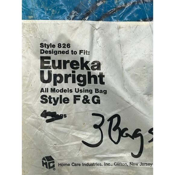 Home Care Vacuum Cleaner Bags Eureka Upright Style F& G 3 Bags - Picture 2 of 2